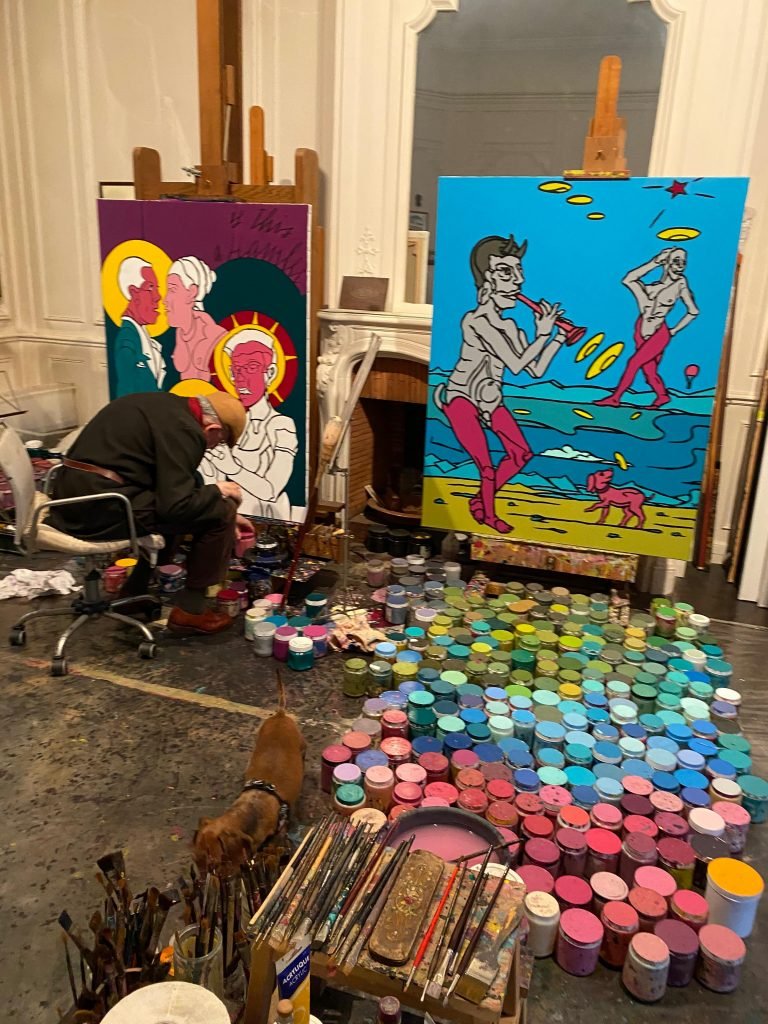 Valerio Adami's studio