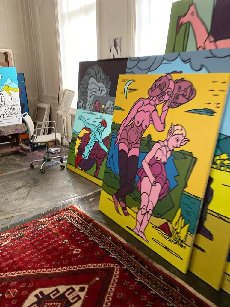 Valerio Adami's studio