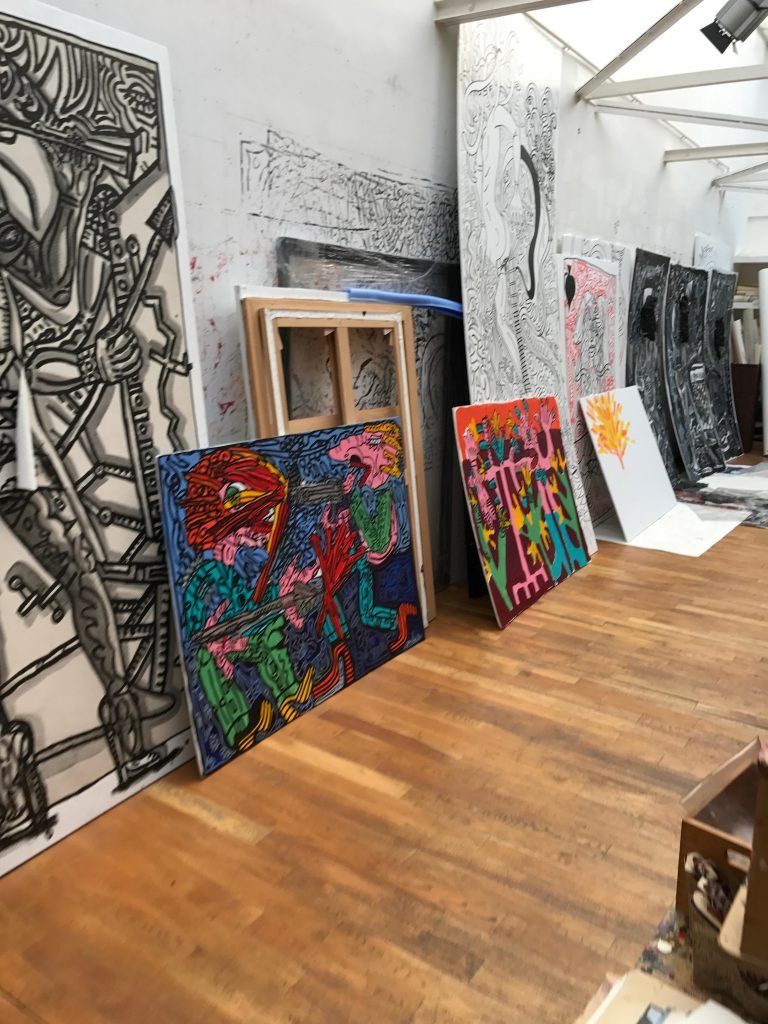 Robert Combas's studio