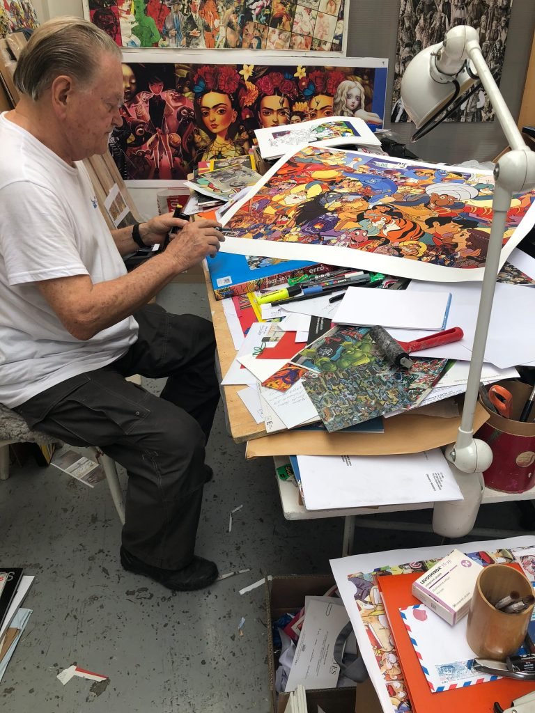ERRÓ's studio