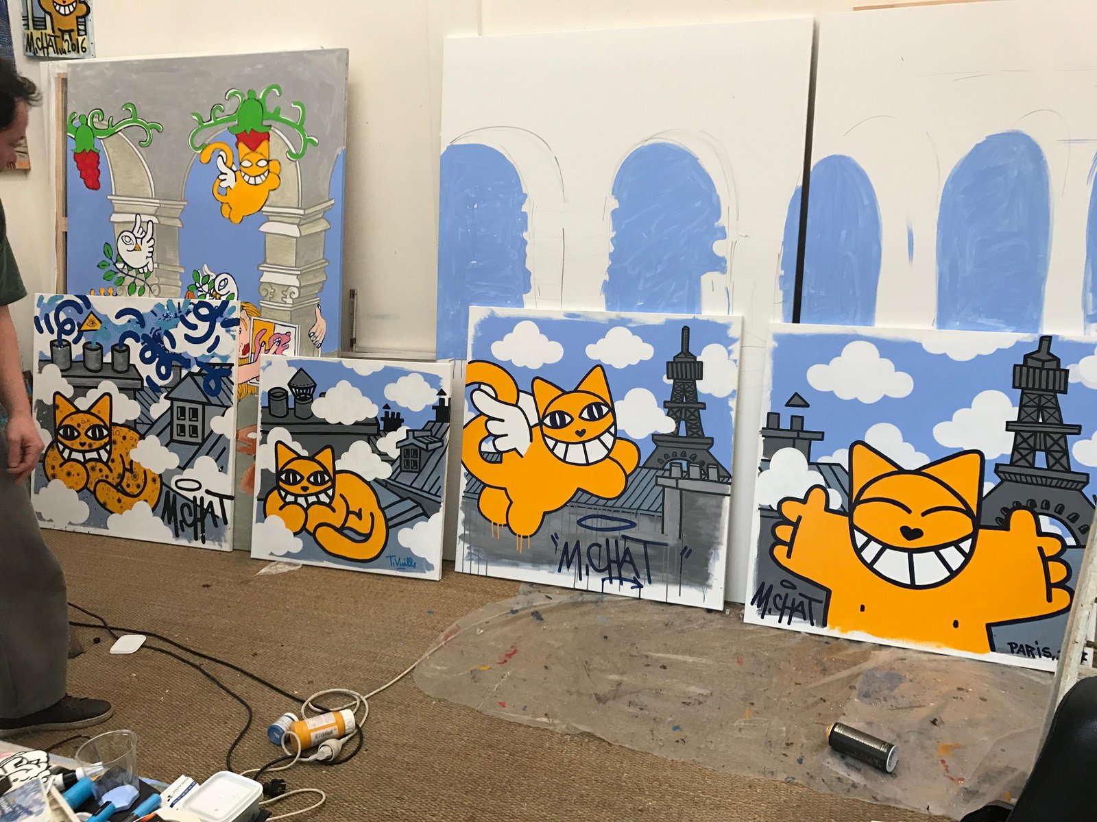 M. Chat's studio